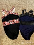 img 1 attached to Hilor Women'S Crossover Monokini: Stylish One Piece Swimsuit For Beach And Pool review by Brandi Shatwell