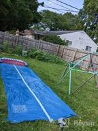 img 1 attached to 20Ft Extra Long Jasonwell Water Slide Slip N Slide With Sprinkler, 3 Bodyboards For Kids & Adults - Perfect Summer Outdoor Splash Toy For Backyard Games And Water Play review by Dave White