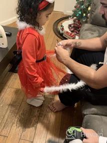 img 7 attached to 👑 Adorable Toddler Christmas Princess Sleeve Headband: Girls' Festive Dresses for a Magical Holiday Look