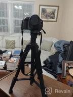 img 1 attached to Lightweight Aluminum Travel Tripod For DSLR SLR Cameras And DVs Up To 75 Inches With Carry Bag - Compatible With Canon, Nikon, Sony, Olympus And More. review by Ralph Foster