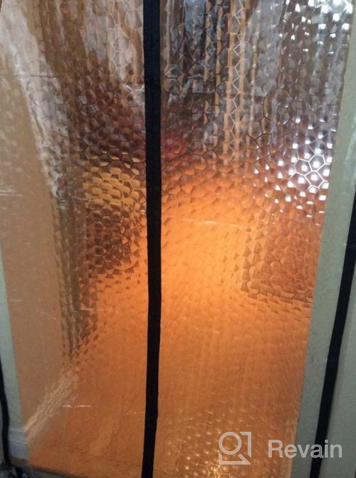 img 1 attached to 34X83 YUFER Magnetic Thermal Insulated Curtain, EVA Door Cover For Air Conditioner Heater Room Home Kitchen - Fits Doors Up To 34" X 83" MAX review by Kevin Baker
