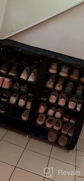 img 1 attached to Keep Your Shoes Organized And Dust-Free With UDEAR'S 9-Tier Shoe Rack In Grey review by Wade Brooks