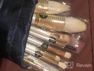 img 1 attached to Elevate Your Beauty Routine With EIGSHOW'S Cruelty-Free Vegan Makeup Brush Set - 10Pcs Champagne Gold For A Flawless Blend Of Face, Lip & Eye Makeup review by Anthony Arcos