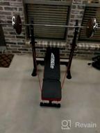 img 1 attached to Boost Your Fitness Routine: OppsDecor Adjustable Weight Bench With Barbell Rack For Home Gym Strength Training review by Demian Shah