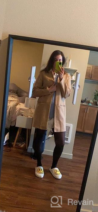 img 1 attached to Stay Warm In Style: Angashion Women'S Stand Collar Cardigan Coat With Zipper Pockets review by Stacy Preddi