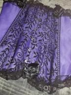 img 1 attached to Floral Overbust Corset Top For Curvy Women - Frawirshau Plus Size Bustier Lingerie review by Tim Wilson