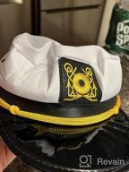 img 1 attached to Set Sail In Style With Our Yacht Captain Hats - Adjustable And Perfect For Parties review by Austin Cejudo