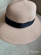 img 1 attached to Women'S Zsedrut Summer Beach Sun Hat With Bowknot - Foldable Visor Floppy Wide Brim Straw Cap review by Dean Pascual
