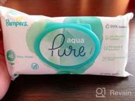 img 2 attached to Pampers Aqua Pure Wipes: Four-Pack for Gentle and Effective Baby Care review by Ada Nowakowska ᠌