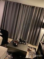 img 1 attached to 42X63 Inch Gray Textured Linen Thermal Blackout Grommet Curtains For Sliding Glass Doors - Leadtimes review by Brant Watson