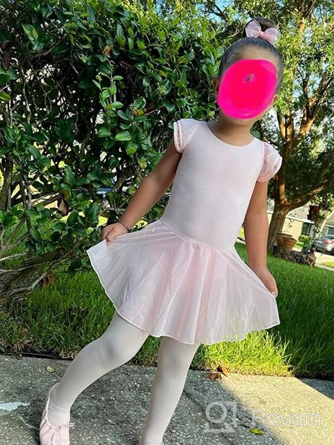 img 1 attached to MdnMd Girls' Dance Ballet Leotard with Flutter Sleeve Skirt - Ballerina Ballet Dress Outfit for Toddlers review by Julie Davis