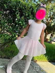 img 5 attached to MdnMd Girls' Dance Ballet Leotard with Flutter Sleeve Skirt - Ballerina Ballet Dress Outfit for Toddlers