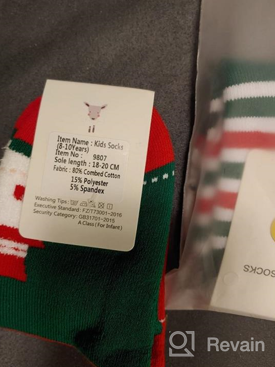 img 1 attached to Boys and Girls Christmas Socks - Kids' Cozy Winter Thermal Cotton Crew Socks (Pack of 3) review by Steve Walton