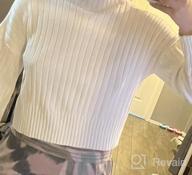 img 1 attached to ZAFUL Ribbed Knit Mock Neck Crop Sweater For Women With Long Sleeves review by Megan Knoll