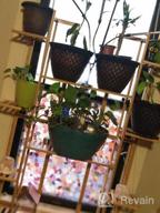 img 1 attached to Indoor Outdoor Flower Pot Rack: 9-Tier Bamboo Shelf Display Holder For 17 Potted Plants, Perfect For Patio, Garden, Balcony, Or Living Room Décor review by Joshua Johnson