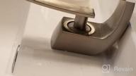 img 1 attached to OWOFAN Brushed Nickel Bathroom Sink Faucet - Contemporary Curved Single Handle Design For Single Hole Vanity Installation - Model #16990SN review by Sonny Nevers