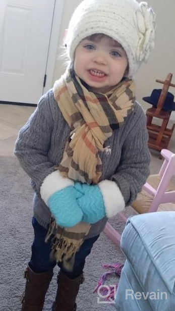 img 1 attached to 🧤 Cold Weather Accessories: Toddler Sherpa Winter Mittens Gloves for Boys review by Joe Olson