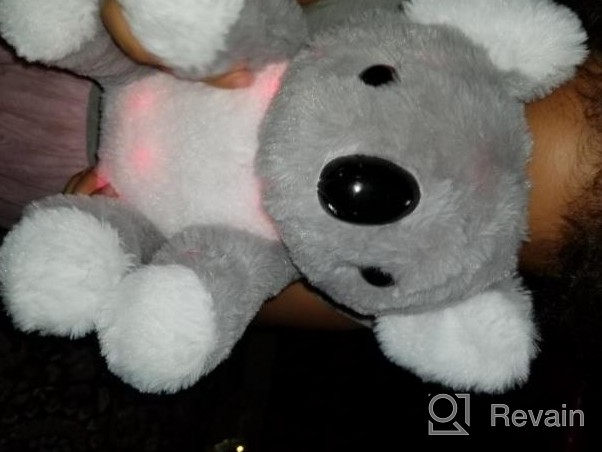 img 1 attached to LED Glow Gray Koala Bear Stuffed Animal: Adorable Floppy Plush Toy For Kids & Toddlers - 9.5'' BSTAOFY Light Up Colorful Birthday Gift! review by Marley Woods