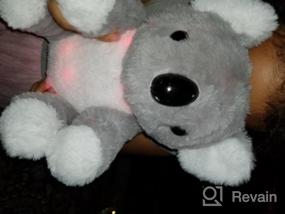 img 5 attached to Светящийся серый медведь коала со светодиодной подсветкой: очаровательная плюшевая игрушка на гибких дисках для детей и малышей - 9,5 ''BSTAOFY Загорается красочным подарком на день рождения!