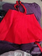 img 1 attached to Girls Solid Flare Suspender Skirt Girls' Clothing review by Demian Shah