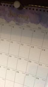 img 6 attached to Красочный настенный календарь Waterink на 2023-2024 гг. - 18-месячный месячный календарь, 12 "X 17", с двойной проволокой, подвесным крючком, датами по юлианскому календарю и красочным дизайном блоков, с января 2023 г. по июнь 2024 г.