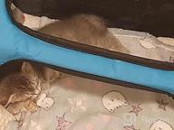 img 1 attached to Travel Safely And Comfortably With Comsmart Cat Carrier - Airline Approved, Collapsible, 15Lb Capacity For Small To Medium Pets - Grey review by Derek Jha