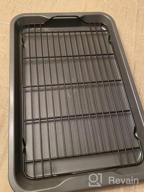 img 1 attached to Ninja NeverStick Premium Bakeware Set: Nonstick, Oven Safe, 2-Piece Sheet & Rack For Baking, Roasting, Cooling review by Daniel Mind