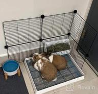 img 1 attached to Small Animal Litter Box For Cage - 15X12 Guinea Pig Litter Pan With Grid, Ideal Bunny Restroom, Toilet, And Potty Trainer For Ferret, Chinchilla, And Rat review by Paul Green