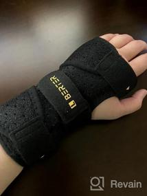 img 6 attached to Get Relief From Carpal Tunnel With BERTER'S Adjustable Wrist Brace For Men And Women - Night Support Hand Brace With 3 Stays For Tendonitis, Arthritis, And Sprains (Left Hand)