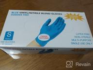 img 1 attached to Gloves Wally Plastic nitrile, 50 pairs, size S, color blue review by Gabriela Kalinowska ᠌