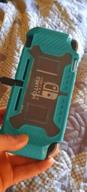 img 1 attached to Nintendo Switch Lite Protective Case, KIWIHOME Portable Cover Grip Case Only For Nintendo Switch Lite With Comfortable Grip & Game Card Slots (Turquoise) review by Imed Artun
