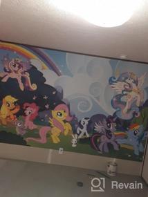 img 3 attached to Преобразите детскую комнату с помощью настенной росписи My Little Pony Cloud — многоразовой и съемной!