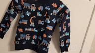img 1 attached to 🦖 Dino-themed Azalquat Crewneck Sweatshirt: Trendy Long-Sleeved Boys' Clothing review by Adam Allard