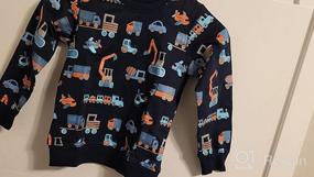 img 7 attached to 🦖 Dino-themed Azalquat Crewneck Sweatshirt: Trendy Long-Sleeved Boys' Clothing