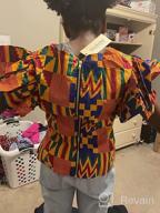 img 1 attached to Get Vibrant In Kente: Discover SHENBOLEN'S African Tradition Tops For Women review by Shane Solorzano