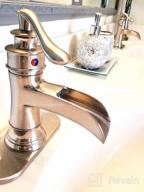 img 1 attached to Bathroom Faucet Chrome Bathroom Sink Faucets & Parts With Pop Up Drain Stopper With Overflow Waterfall Single Handle Single Hole Vanity Commercial Trough Supply Lines Hose Lead-Free By Bathfinesse review by Chad Baio