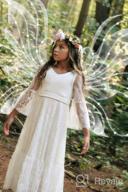 img 1 attached to Fancy Long Sleeve Girls' First Communion Dresses: Sizes 1-12 Years by Sittingley review by Becky Guyer