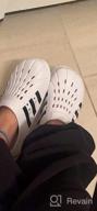 img 1 attached to Adidas Adilette White Black Men's Athletic Shoes: Unisex Adult Design review by Terry Reed