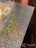 img 1 attached to Bulk Pack Of 60 Holographic Rainbow Sticker Sheets For Inkjet And Laser Printers - Printable, Waterproof Vinyl Stickers In 8.5X11 Inches review by Shelly Pearson