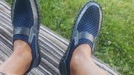 img 1 attached to Breathable Lightweight Stitching Honeycomb Leather Brown Men's Shoes in Loafers & Slip-Ons review by Matthew Marquez