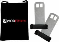 wodfitters textured leather hand grips for cross training, kettlebells, powerlifting, chin ups, pull ups, wods & gymnastics – with grips storage pouch logo