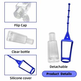 img 2 attached to Set Of 20 Clear Plastic Travel Bottles With Silicone Sleeve And Funnels - Refillable And Leakproof Squeeze Containers With Flip Caps For Liquids, 30Ml / 1Oz Size And Colorful Design