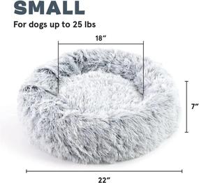 img 3 attached to Barkbox 2-In-1 Memory Foam Donut Bed For Dogs And Cats With Calming Orthopedic Joint Relief, Waterproof Lining, And Bonus Toy
