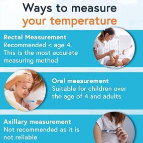 img 1 attached to Digital Flexi-Tip Thermometer - Accurate Fever Detection For Adults And Kids - Quick And Reliable Reading With Smiley Indicator And Protective Case By IProvèn®