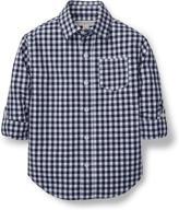 hope henry gingham poplin button boys' clothing : tops, tees & shirts logo