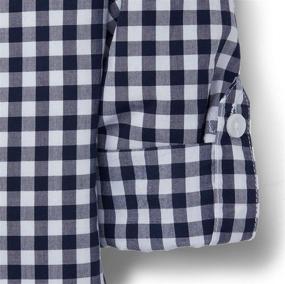 img 1 attached to Hope Henry Gingham Poplin Button Boys' Clothing : Tops, Tees & Shirts