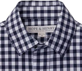 img 3 attached to Hope Henry Gingham Poplin Button Boys' Clothing : Tops, Tees & Shirts