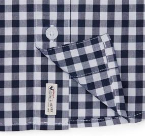 img 2 attached to Hope Henry Gingham Poplin Button Boys' Clothing : Tops, Tees & Shirts