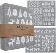 🌿 nordhus design swedish dish cloths - made in sweden - reusable & environmentally friendly - replace paper towels, sponges, and dish rags - biodegradable, absorbent, quick drying cellulose cloths logo