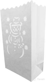 img 2 attached to CleverDelights White Luminary Bags Decorations Event & Party Supplies : Decorations